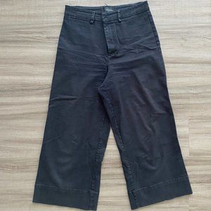 Frank & Oak Josephine cropped wide-leg pant -  in black size 8